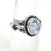 Moonstone Ring, 925 Sterling Silver Rainbow Moonstone Ring Mother's day Gift Ring
