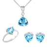 Natural Topaz Jewelry Set Wedding Jewelry Set Anniversary Jewelry Set Gift Jewelry Set
