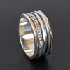 925 Sterling Silver Spinner Ring Handmade Spinner Ring Fine Silver Ring
