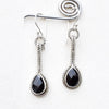 Natural Black onyx Earring 925 Sterling Silver Drop Earring Handmade Silver Earrings
