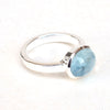 Aquamarine Birthstone Ring 925 Sterling Silver Aquamarine Ring Birth day gift Ring