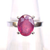 Pink Ruby Ring 925 Sterling Silver Ruby Birthstone Ring, Anniversary Gift Ruby Ring