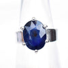 Blue Sapphire Ring Ring 925 Sterling Silver Sapphire  Ring Birthstone Sapphire  Ring September Birthstone Ring