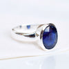 925 Sterling Silver Blue Sapphire Ring Sapphire gemstone Ring Birthstone Blue Sapphire Rings