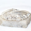 Natural Crystal quartz Bracelet 925 Sterling Silver Clear quartz Jewelry