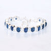 Blue Kyanite Bracelet 925 Sterling Silver Kyanite Gemstone Bracelet