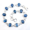 925 Sterling Silver Blue Kyanite Bracelet Wholesale gemstone Bracelet