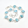 Larimar Bracelet 925 Sterling Silver Natural Larimar gemstone Bracelet