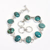 Natural Tibet Turquoise Bracelet 925 Sterling Silver Turquoise Jewelry