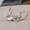 Natural Clear quartz Earring Crystal quartz Earring 925 Sterling Silver