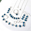 Neon Apatite Jewelry set 925 Sterling Silver Neon Apatite Jewelry Set