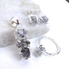 Herkimer Diamond Jewelry Set 925 Sterling Silver Diamond Crystal Jewelry