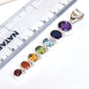 Natural Gemstone Chakra pendant 7 Chakra pendant 925 Sterling Silver