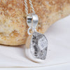 Natural Herkimer Diamond Pendant Raw Diamond Crystal Jewelry Fine Silver