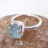 Handmade 925 Sterling Silver Aquamarine Ring One of Kind Aquamarine Ring