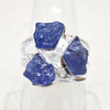 Natural Tanzanite Ring Birthstone Tanzanite Ring Rough Stone Ring 925 Sterling Silver