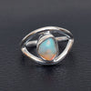 Opal Ring Natural Raw Opal Ring Ethiopian opal Ring 925 Sterling Silver Ring Opal Jewelry