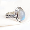 Unique Handmade Silver Moonstone Ring 925 Sterling Silver Jewelry