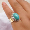 Natural Arizona Turquoise Ring Sleeping Beauty Turquoise Ring 925 Sterling Silver