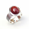Natural Hessonite Garnet Ring Birthstone Hessonite Garnet Ring 925 Sterling Silver