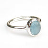 Aquamarine Ring 925 Sterling Silver Aquamarine Birthstone Ring