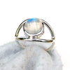 Natural Moonstone Ring 925 Sterling Silver Moonstone Ring Gift for Her