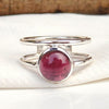 Natural Garnet Ring 925 Sterling Silver Garnet Ring Unique Handmade Ring