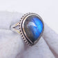 Labradorite Ring 925 Sterling Silver Labradorite Ring Pear drop Ring Handmade Ring
