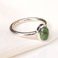 Natural Green Tourmaline Ring 925 Sterling Silver Tourmaline Ring Tourmaline Jewelry