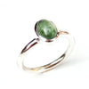 Natural Green Tourmaline Ring 925 Sterling Silver Tourmaline Ring Tourmaline Jewelry