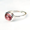 Pink Tourmaline 925 Sterling Silver Tourmaline Ring Pink Stone Ring
