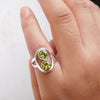 Handmade 925 Sterling Silver Peridot Ring Peridot Birthstone Ring