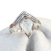 Natural Crystal quartz Clear quartz Ring 925 Sterling Silver Handmade Ring
