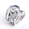 Unique Handmade Silver Ring Natural Crystal quartz Ring 925 Sterling Silver