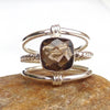 Natural Smoky quartz Ring 925 Sterling Silver Handmade Smoky quartz Ring