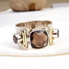 Natural Smoky quartz Ring 925 Sterling Silver Ring Unique Handmade Ring