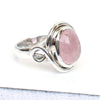 Morganite Ring Natural Pink Morganite Ring 925 Sterling Silver Morganite gemstone Jewelry