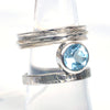 Natural Blue Topaz Ring 925 Sterling Silver Blue Topaz gemstone Ring Handmade