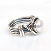 Pearl Ring White Pearl Ring water fresh Pearl Ring 925 Sterling Silver Pearl Ring