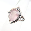 Pink Rose quartz Ring Natural Rose quartz Ring 925 Sterling Silver Handmade Jewelry