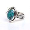 Natural Tibet Turquoise Ring 925 Sterling Silver Turquoise Rings