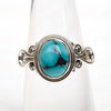 Natural Tibet Turquoise Ring 925 Sterling Silver Turquoise Ring Handmade