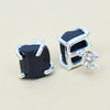 Natural Black Tourmaline Stud Earring Raw Black Tourmaline Post Earring Tourmaline Earring