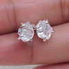 Natural Herkimer Diamond Crystal Earring 925 Sterling Silver Diamond Crystal Stud Earring