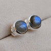 Labradorite Stud 925 Sterling Silver Labradorite Stud Post Handmade