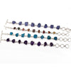 Wholesale Raw gemstone Bracelet 925 Sterling Silver Rough stone Bracelet