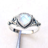 Heart Ring Moonstone Heart Ring 925 Sterling Silver Handmade Ring Gift Heart Ring