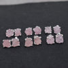 Goujons naturels de pierres précieuses de morganite brute, goujon de broche de morganite rose