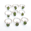 Wholesale Rough stone Rings Natural Raw Peridot Rings wholesale