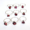 Fabricant de bagues en argent Sterling 925, pierres précieuses de grenat brut, vente en gros